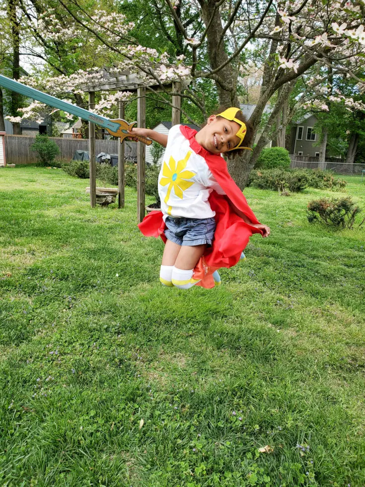 Esuun Jumping She Ra Season 2 Costume. Mark your calendars because on April 26th DreamWorks She-Ra and the Princesses of Power is roaring back to Netflix for the Honor of Grayskull. The series creator promises there will be cool new characters and story lines that didn't make it into the first season of She-Ra.