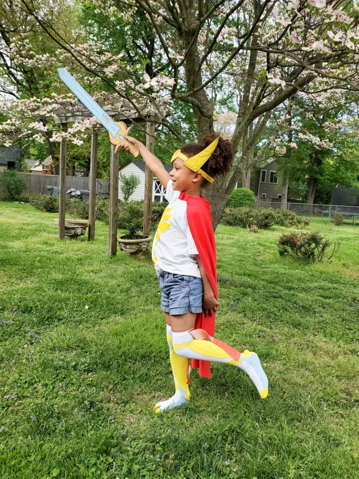 Esuun She Ra Costume . Mark your calendars because on April 26th DreamWorks She-Ra and the Princesses of Power is roaring back to Netflix for the Honor of Grayskull. The series creator promises there will be cool new characters and story lines that didn't make it into the first season of She-Ra.