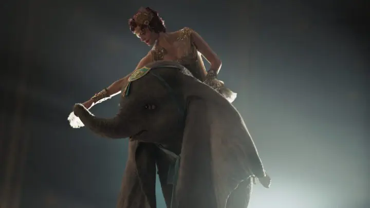 In Disney&rsquo;s live-action reimagining of &ldquo;Dumbo,&rdquo; accomplished aerialist Colette Marchant is paired with a flying elephant named Dumbo in a new act at a state-of-the-art amusement park called Dreamland. Starring Eva Green as Colette, &ldquo;Dumbo&rdquo; opens in U.S. theaters on March 29, 2019.