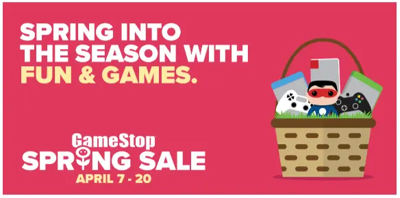 Now is the perfect time to grab all of your Easter Basket Filler needs during GameStop's Spring Sales Event, going on from April 7 through April 20.