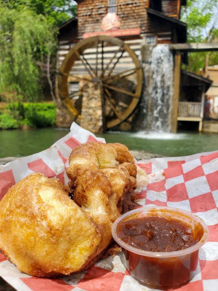 Grist Mill Fresh Cinnamon Bread Apple Butter. My family spent the day playing and eating at the Dollywood theme park, and we are happy to report we had a blast! Read all about our trip and learn why Dollwood is a must visit destination while you are in Pigeon Forge, TN.