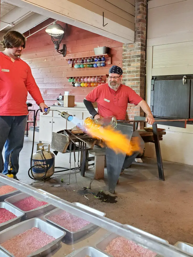 Live Glass Blowing Dollywood. My family spent the day playing and eating at the Dollywood theme park, and we are happy to report we had a blast! Read all about our trip and learn why Dollwood is a must visit destination while you are in Pigeon Forge, TN.
