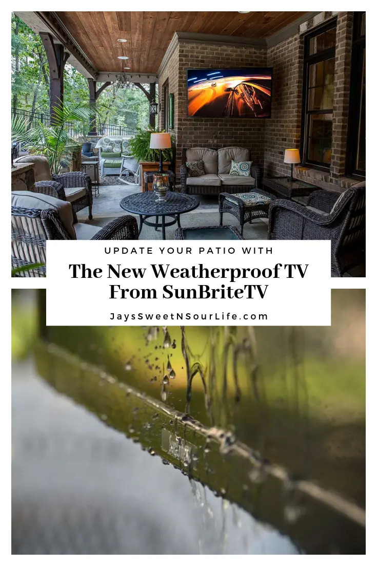 Update Your Patio With The New Weatherproof TV From SunBriteTV. Whether you want to host a fun family movie night outside or have an outdoor party featuring the big game, the Veranda Series of SunBriteTVs is ready to make your favorite outdoor space a real destination.