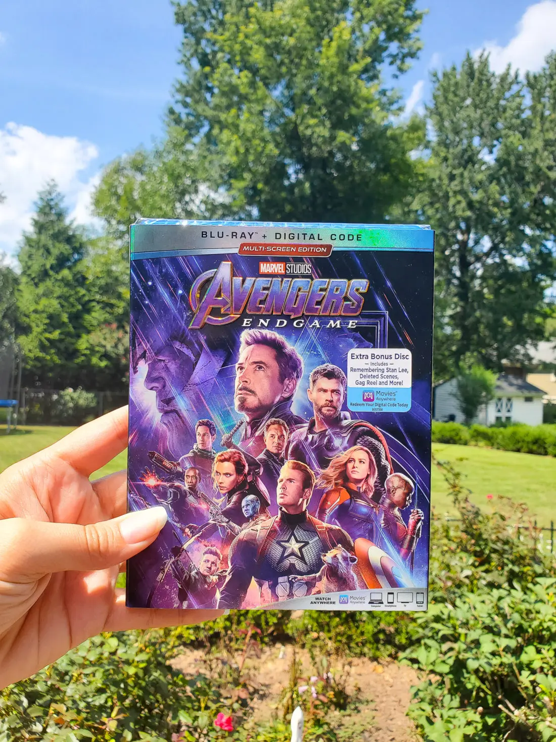 Avengers: Endgame Blu-Ray. Avengers: Endgame arrives on DVD, Blu-ray, and 4K on August 13th. Packed with bonus material and a special tribute to Stan Lee.