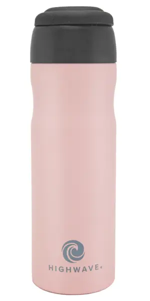 Roam16oz Blush Pink. Meet the latest addition to our award-winning JOEmo travel mug series, the Roam. This slimmed down, 16 oz, stainless steel mug features a full vacuum body and our patented &ldquo;no look&rdquo; push button top.