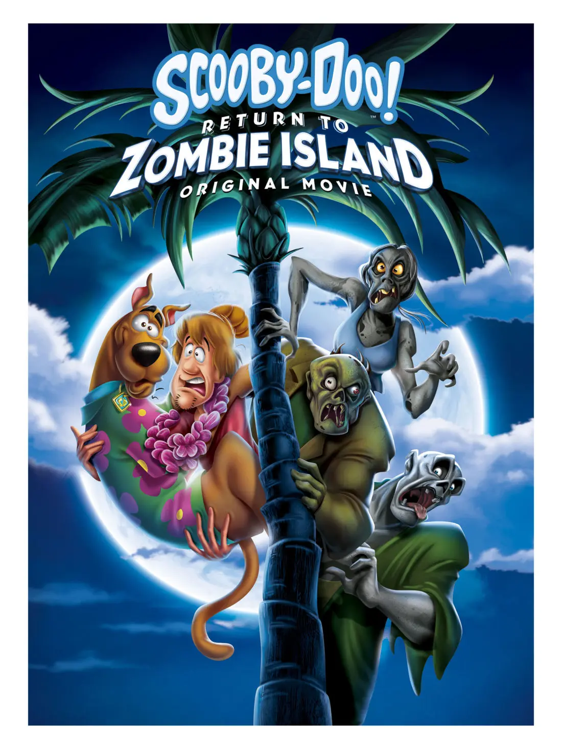 Scooby Doo Return To Zombie Island Cover. Pack your Scooby Snacks and join the Mystery Inc. gang as the teen sleuths embark on a wild and spooky vacation with zombies and cat people on Scooby-Doo! Return to Zombie Island, an all-new, original film. Available on Digital and DVD October 1rst, 2019.