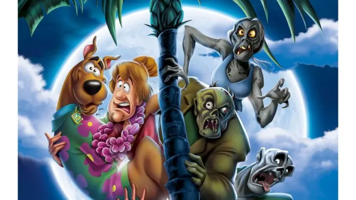 Scooby Doo Return To Zombie Island Cover. Pack your Scooby Snacks and join the Mystery Inc. gang as the teen sleuths embark on a wild and spooky vacation with zombies and cat people on&nbsp;Scooby-Doo! Return to Zombie Island,&nbsp;an all-new, original film. Available on Digital and DVD October 1rst, 2019.