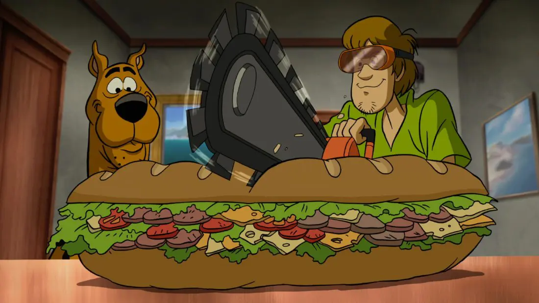 Scooby Doo Return To Zombie Island Sandhich. Pack your Scooby Snacks and join the Mystery Inc. gang as the teen sleuths embark on a wild and spooky vacation with zombies and cat people on&nbsp;Scooby-Doo! Return to Zombie Island,&nbsp;an all-new, original film. Available on Digital and DVD October 1rst, 2019.