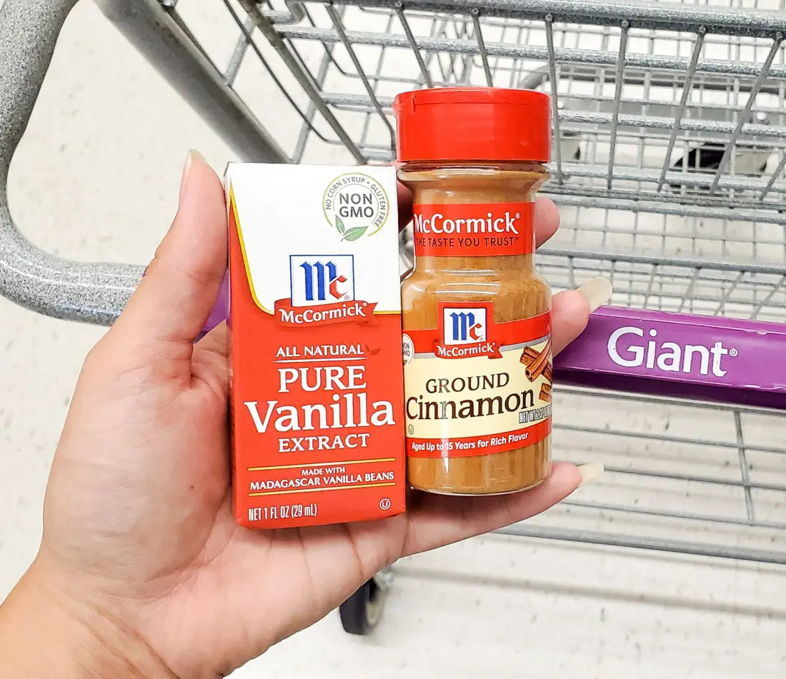 McCormick Spices in Giant. Mix up something delicious for your family this coming up holiday. Indulge in a warm cup of my Almond Milk Butterbeer Latte with a side of Sticky Toffee Pudding.