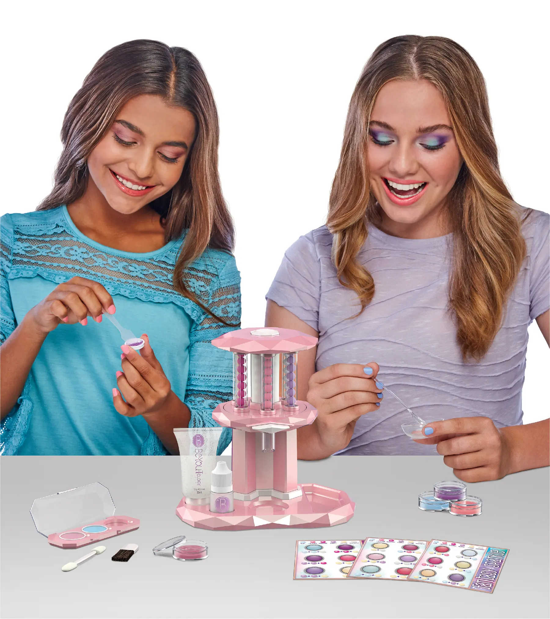 BeYouTology Create Your Own Luxe Cosmetic Bar Kit. Girls will love creating their own makeup with the Luxe Cosmetic Bar! Experiment and develop personalized shades of face, lip, and eye makeup Crush the color pearls of your choice to make totally unique shades. Create all kinds of personalized makeup for yourself and for friends!