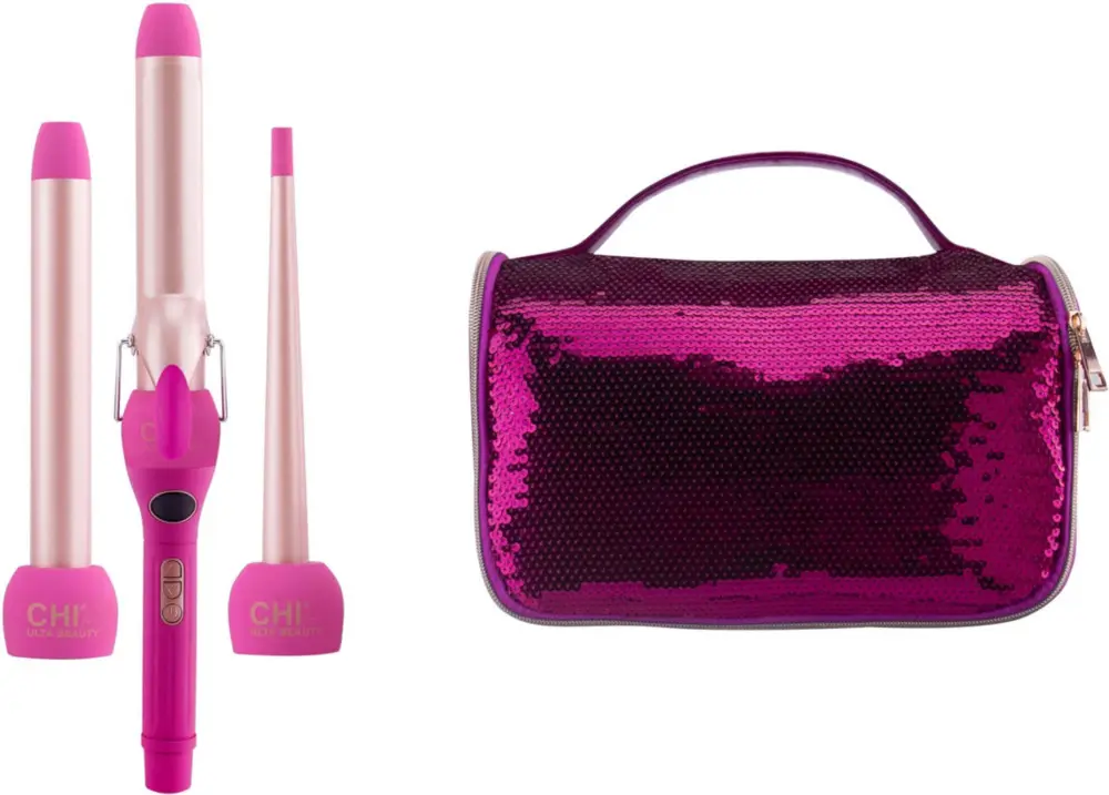 From soft waves to tight ringlets curls the CHI For ULTA Beauty 3 In 1 Curl Kit is equipped with wands and a curler that will provide a variety of unique styling options.