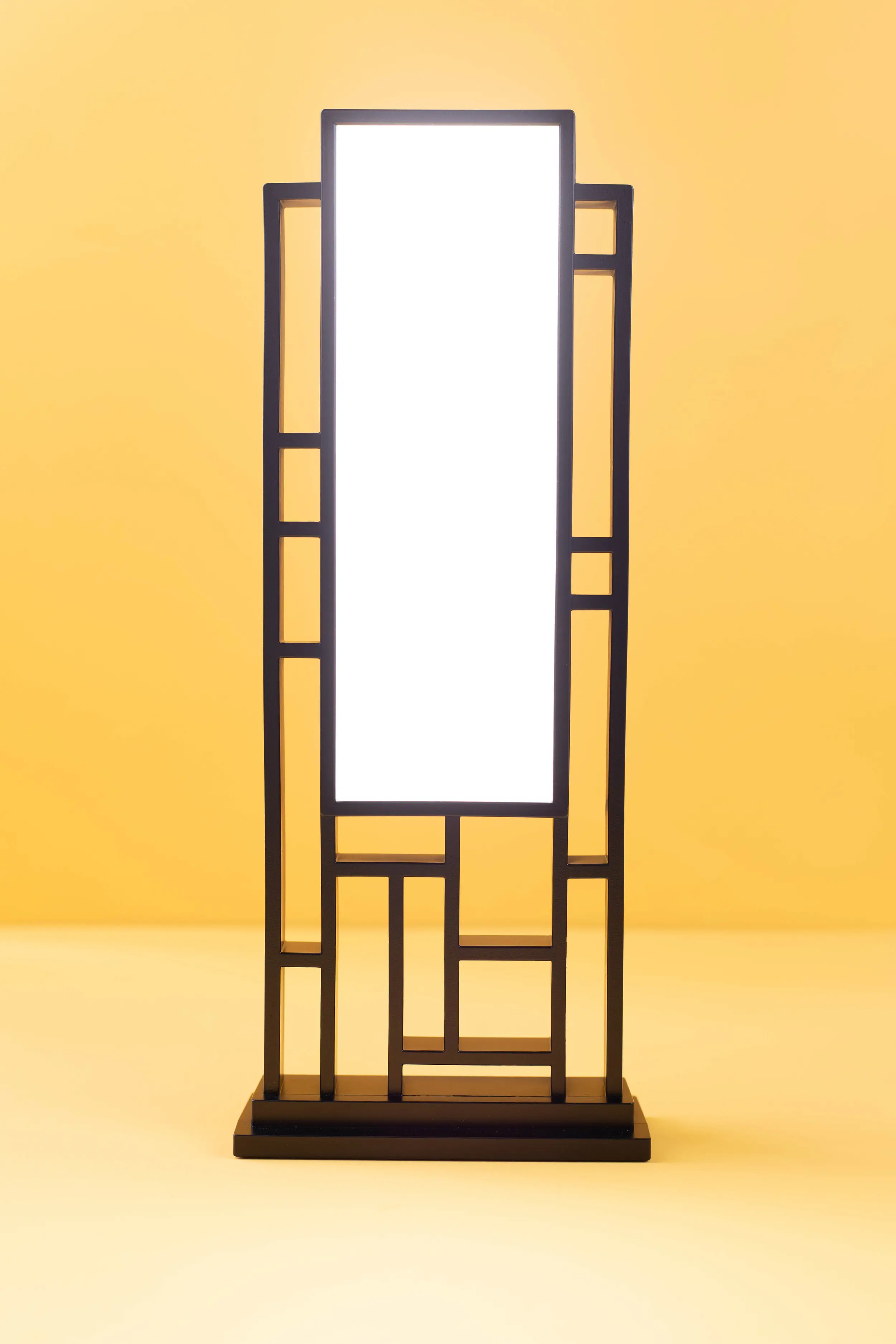 Circadian Optics Lattis Light Therapy Lamp. With its asymmetrical segments, clean silhouette and integrated light panel, it is a functional work of art. The lamp's revolutionary, quick one-touch operation makes it simple to use. No complicated settings to mess around with. 3 levels allows you to customize the brightness for the best efficacy and comfort.