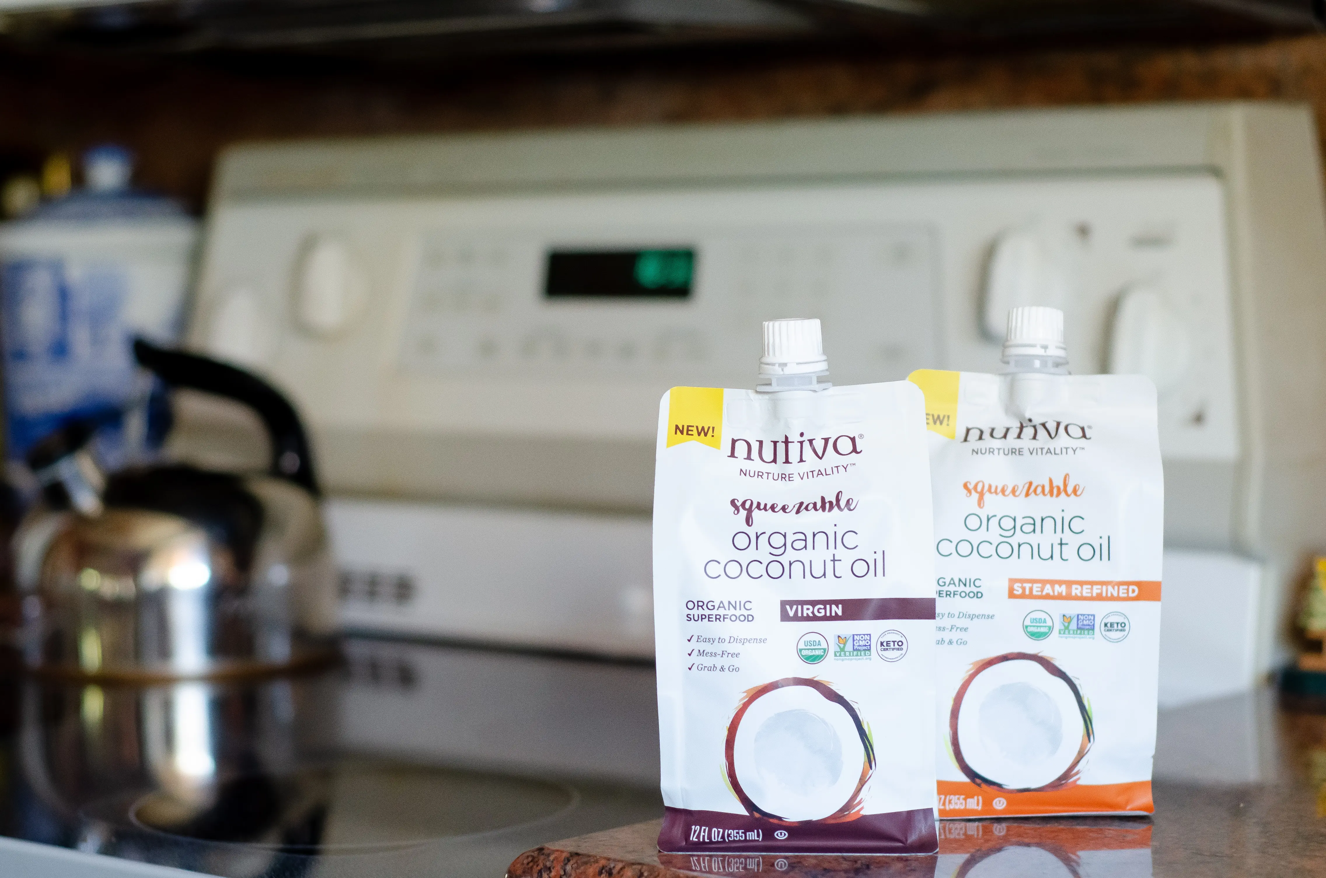 Nutiva Squeezable Organic Coconut Oil. Gift your hostess a Thanksgiving themed box of goodies. Gift them products they can use on Thanksgiving Day as well as after.