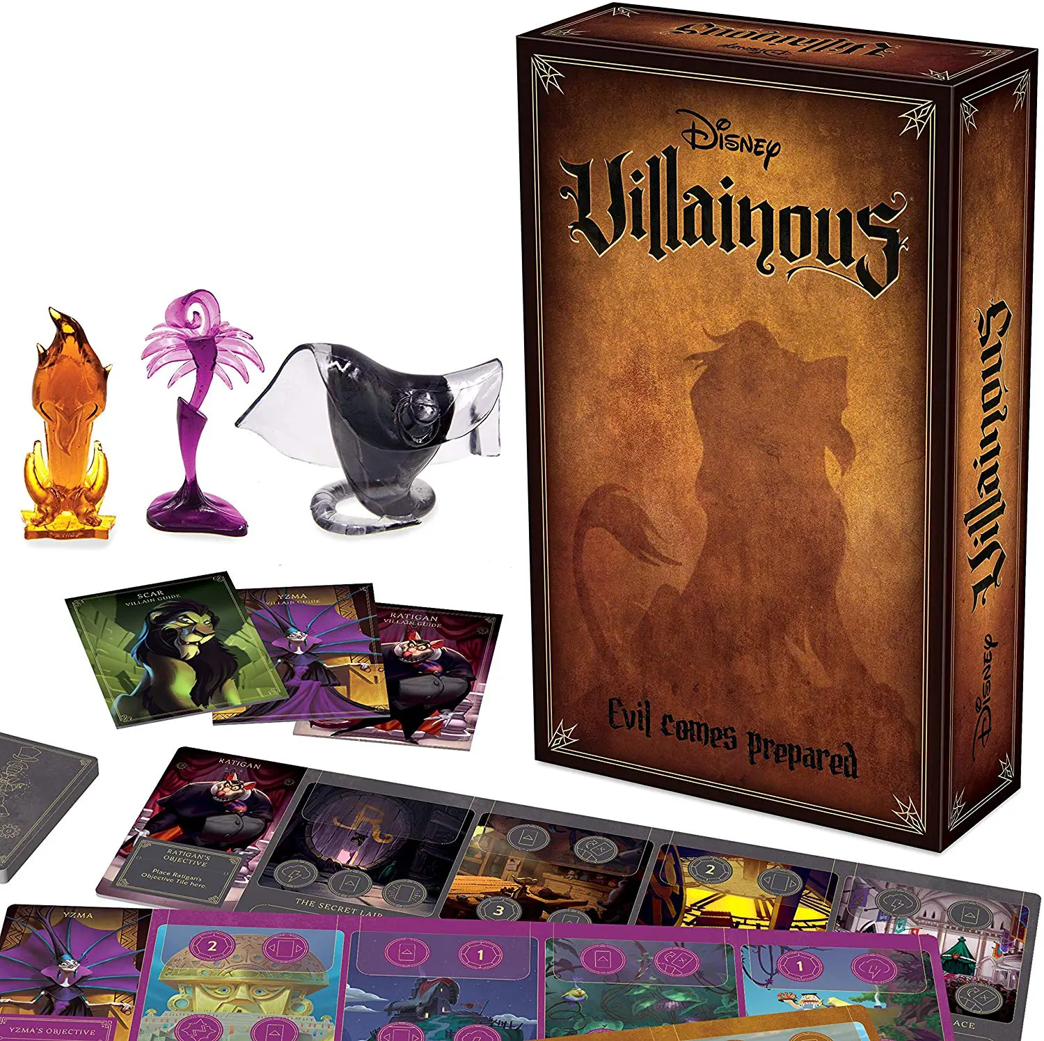 Disney Villianous Evil Comes Prepared. Characters you love - in this asymmetric style of game play, Each Disney villain has their own objectives and goals. Once you've figured out The best way to play as one Disney villain, try to solve another!