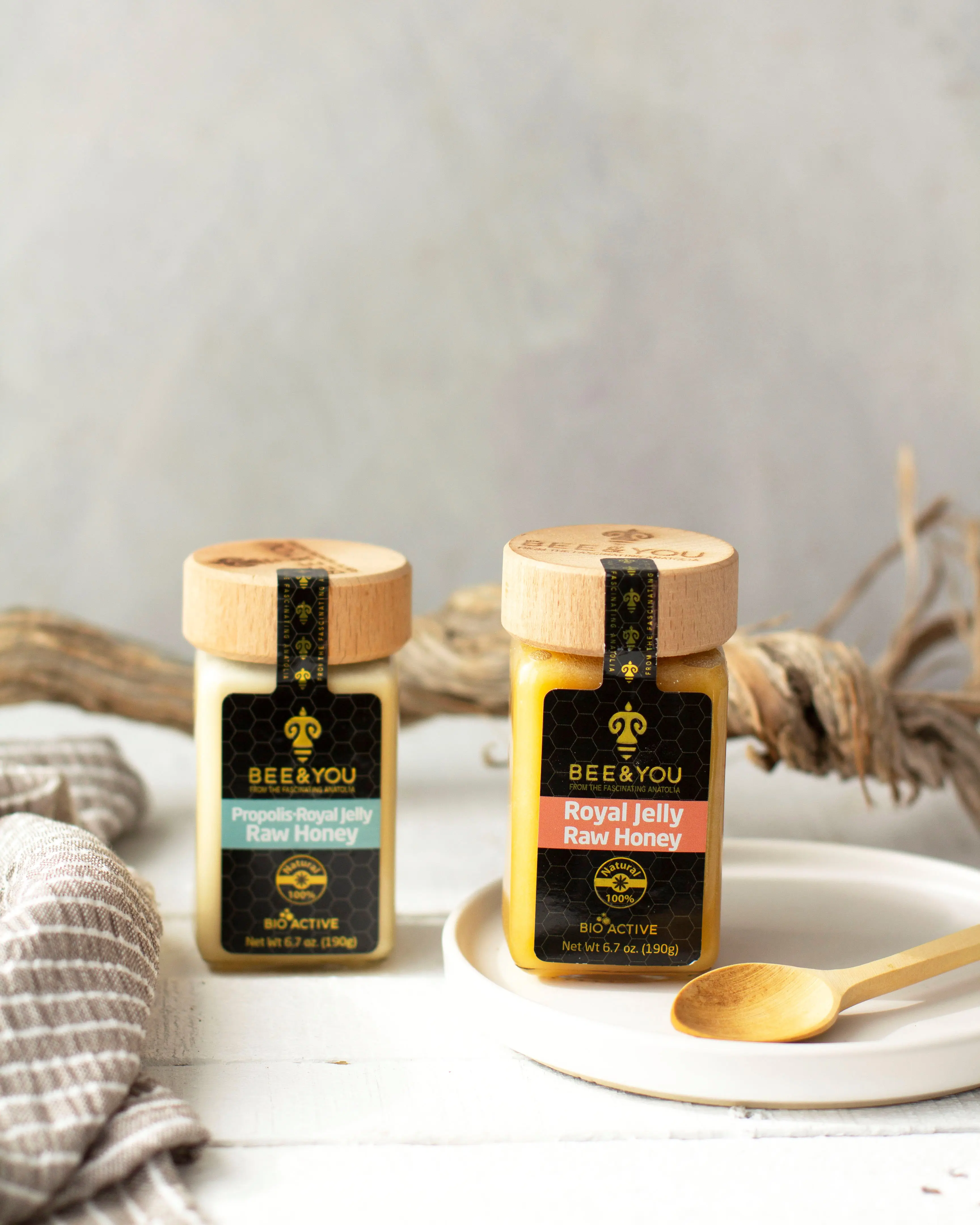 Bee and You products (Royal Jelly, Propolis,Pure Raw Honey) are antiviral, antibacterial and they are natural energy boosters. They are effective in fighting allergy (spring and fall) symptoms naturally and they are antibacterial, immune support