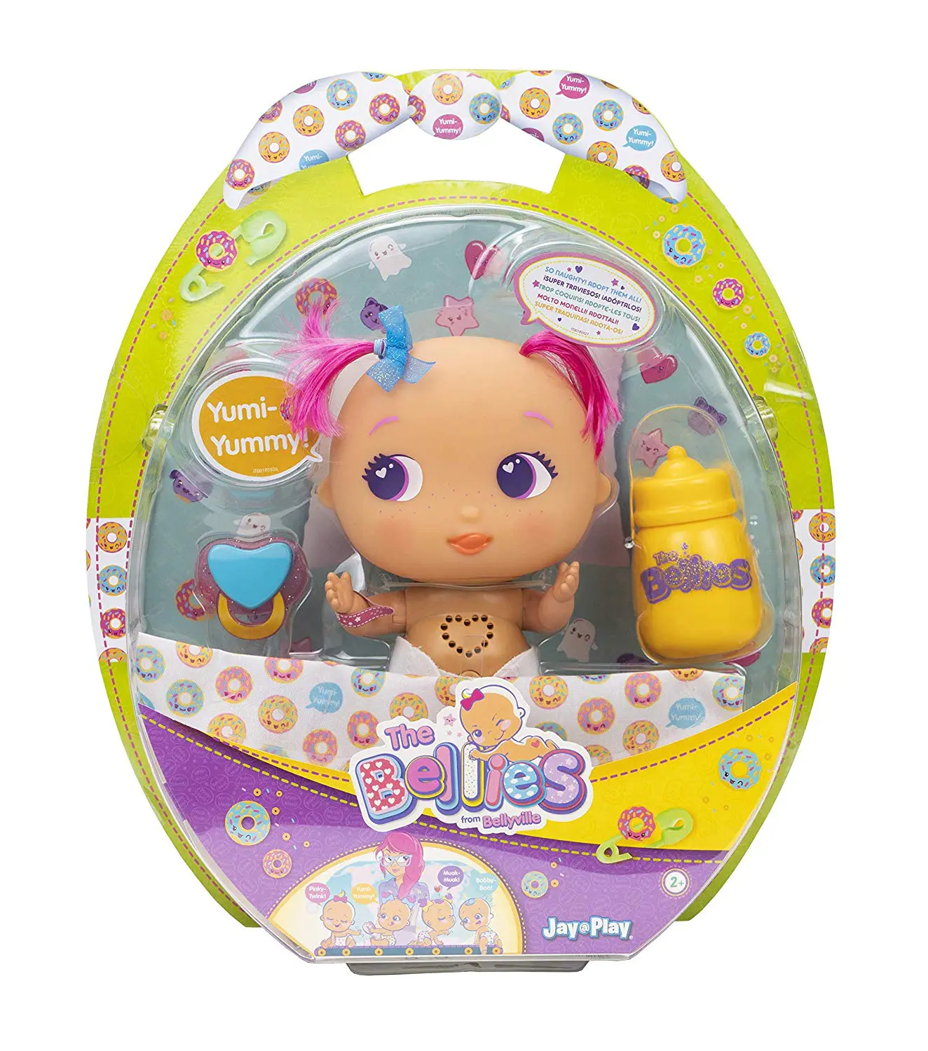 Bellies Yumi Yummy. The Bellies are the most unruly, naughty and funny interactive dolls, and they&rsquo;re ready to adopt now! Each Belly has its own personality, but if there is something they all have in common it is their antics.