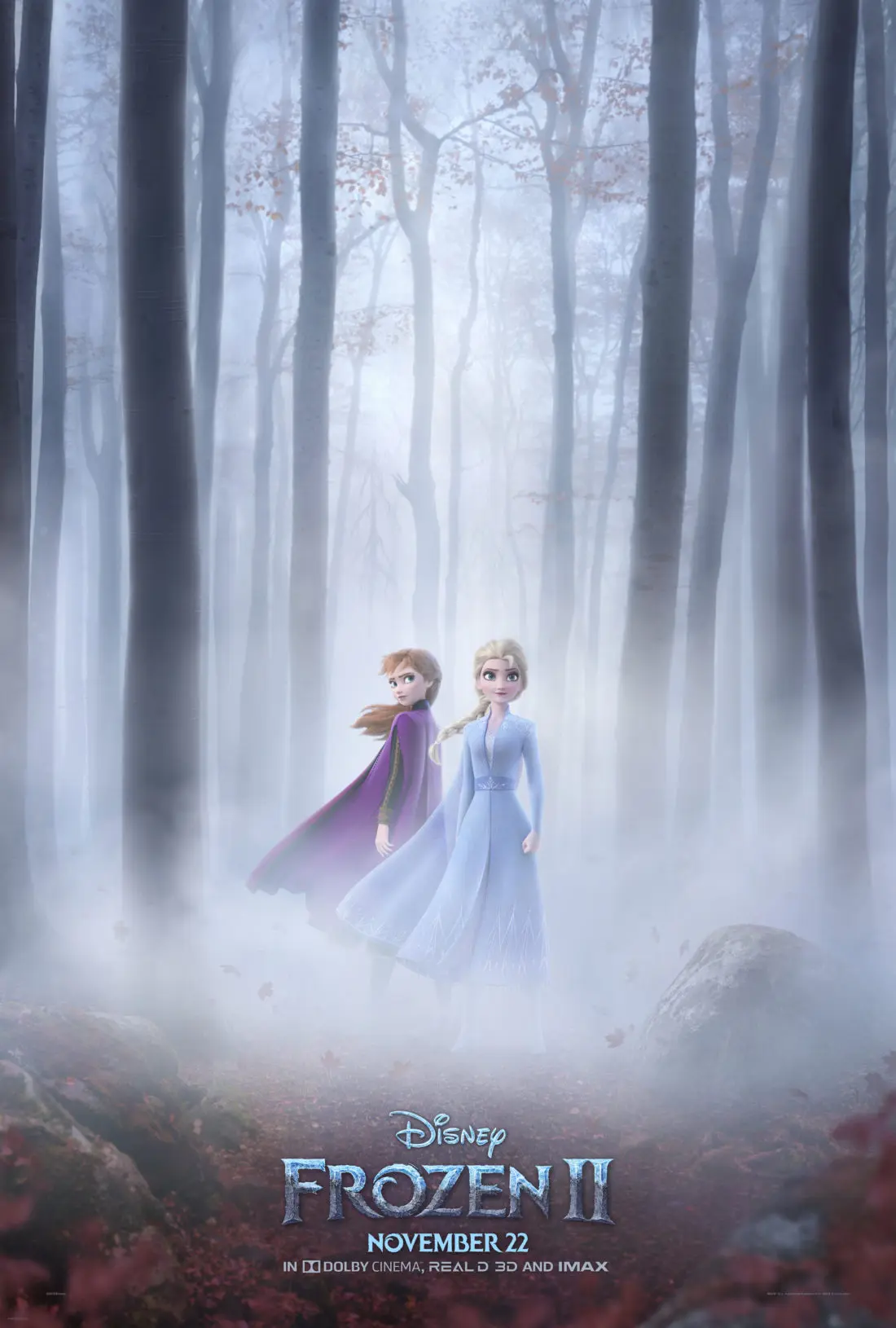 Frozen 2 FIlm Poster. Why was Elsa born with magical powers? Catch the newest film Frozen 2 in the 4DX experience at your local Regal Cinema.