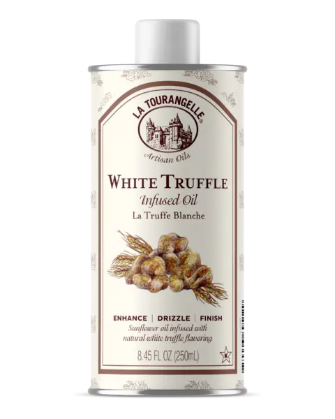 White Truffle Oil. For the food lover on your holiday list, La Tourangelle&rsquo;s White Truffle Infused Oil will create that special holiday experience with complex notes of woods, earth and fruit that are characteristic of the Italian White Alba Truffle.