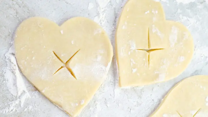 Butter Pie Crust X. Say I heart you to someone special this Valentine's Day with a delicious homemade treat. Try my super easy to make Chocolate Cherry Hand Pies which include a from scratch buttery flaky pie crust.
