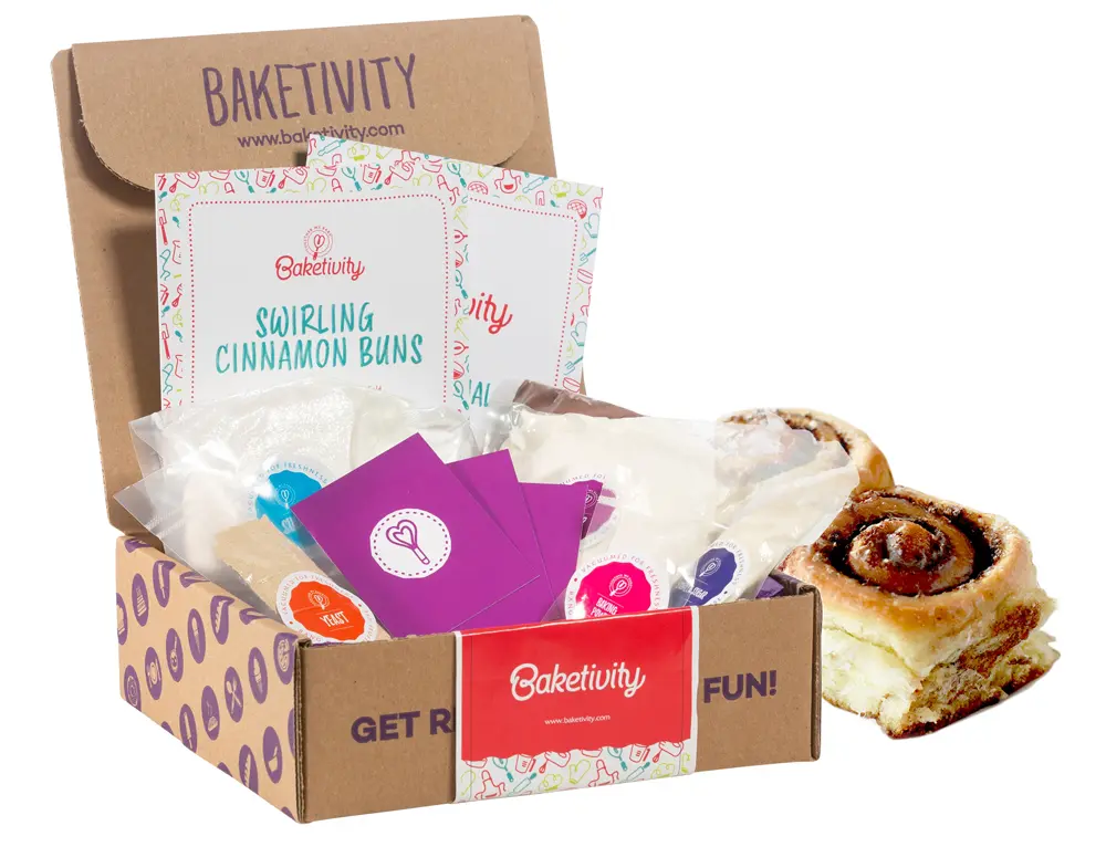 Baketivity is a monthly baking subscription box for kids; it includes all pre-measured ingredients, clear step by step illustrated instructions, and various educational lessons. 2020 Valentine's Day Gift Guide from Jays Sweet N Sour Life Blog.