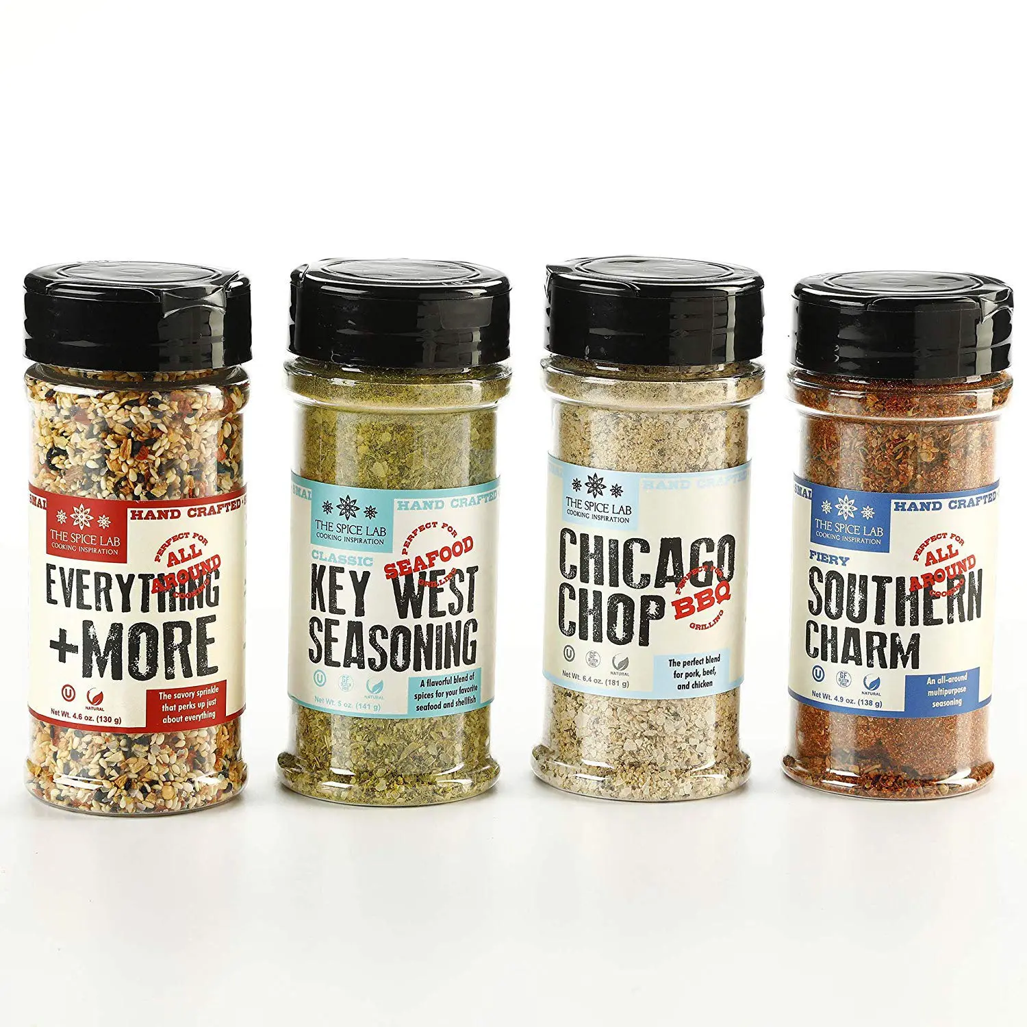 The Spice Lab Taste of America Spices and Seasonings Set. Chicago Chop Seasoning, Key West Seafood Seasoning, Fiery Southern Charm & Everything and More Seasoning. Make your new favorite dishes with delicious all-American seasoning blends that have so much value packed into one gift collection.. 2020 Valentine's Day Gift Guide from Jays Sweet N Sour Life Blog.