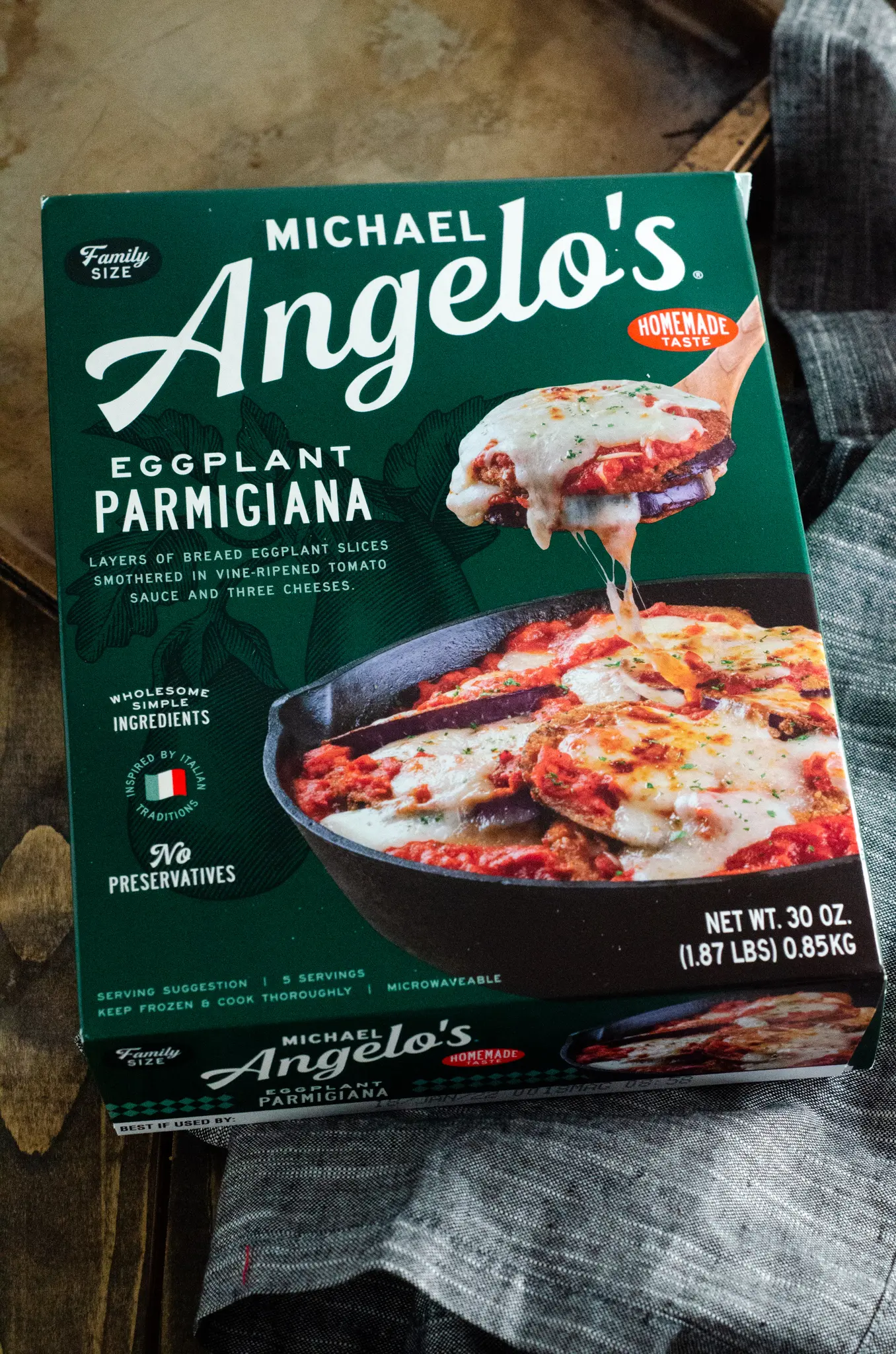 Michael Angelos Eggplant Lasanga Frozen Entree. March is National Frozen Food Month and what better way to celebrate it by shopping for your favorite frozen food brands at your local Harris Teeter. Michael Angelos Eggplant Lasanga is one of the many frozen foods you can grab this month and earn fuel points at Harris teeter.