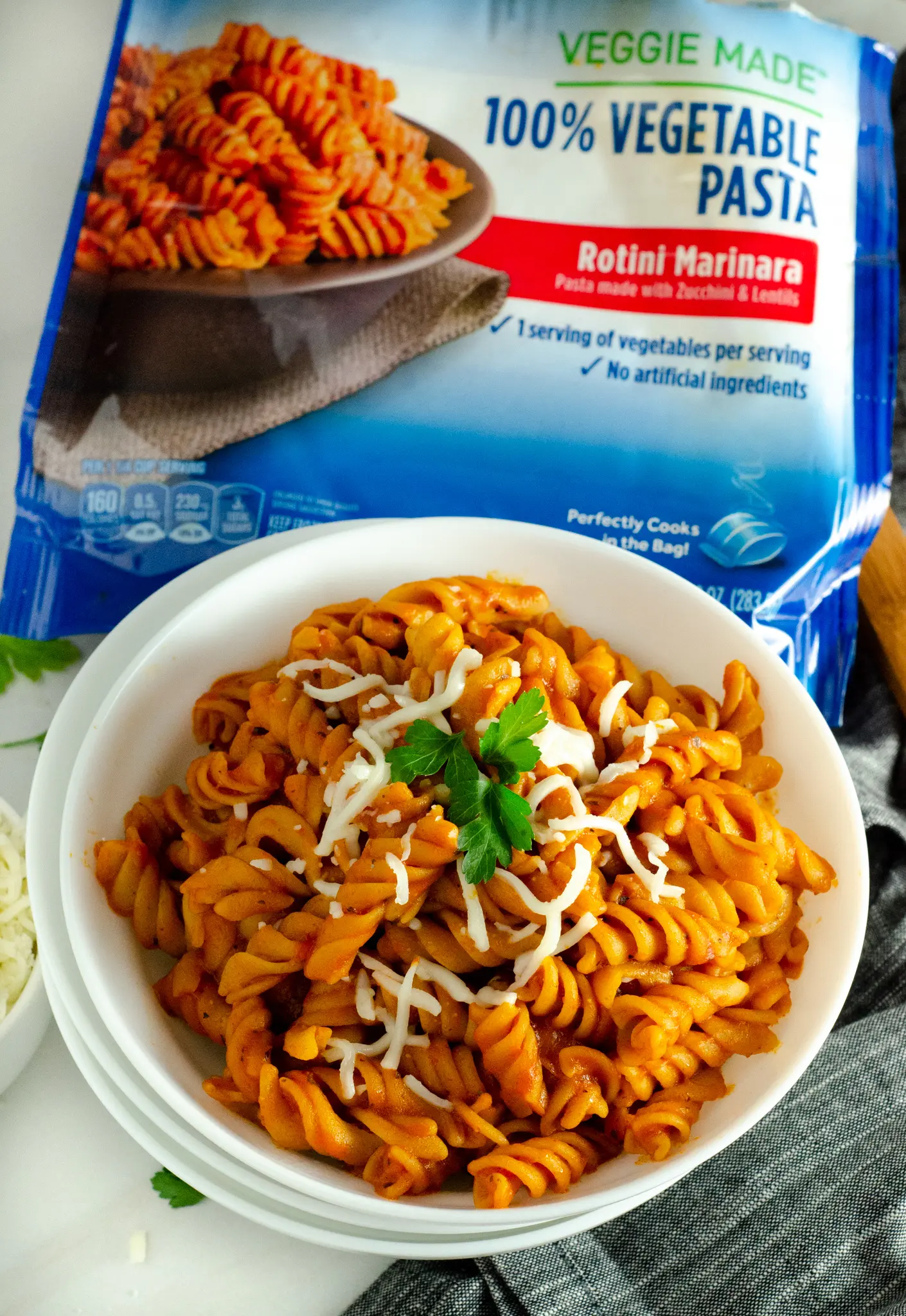 Birds Eye 100% Vegetables Rotini Marinara. March is National Frozen Food Month and what better way to celebrate it by shopping for your favorite frozen food brands at your local Harris Teeter. Grab this and other wonderful frozen food products in the freezer asile.
