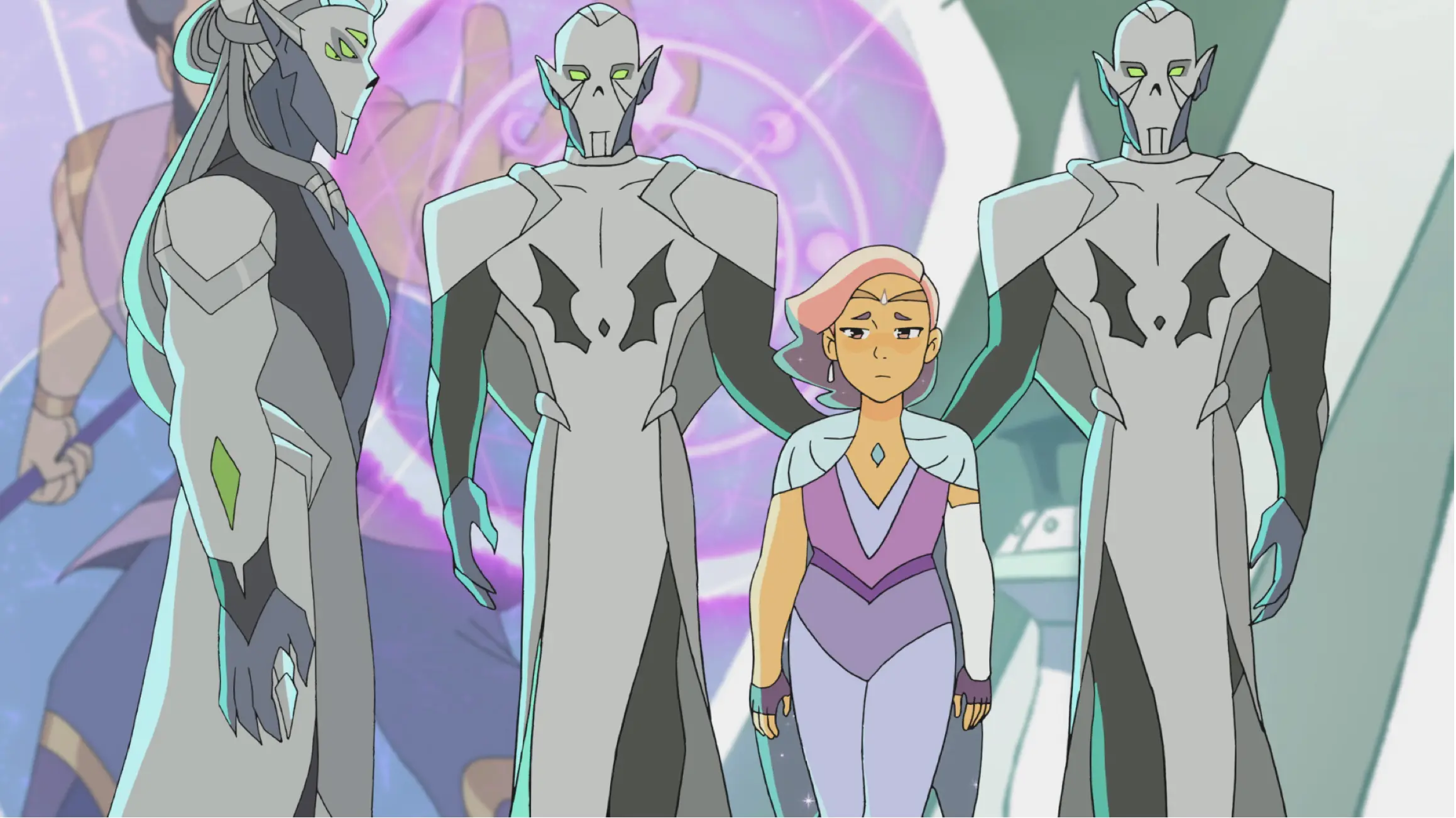 She-Ra and the Princesses of Power Final Season Gaurd. In season 5, the ruthless Horde Prime has arrived and without the Sword of Protection and She-Ra, the Rebellion are facing their toughest challenge yet. Available on Netflix May 8th, 2020.