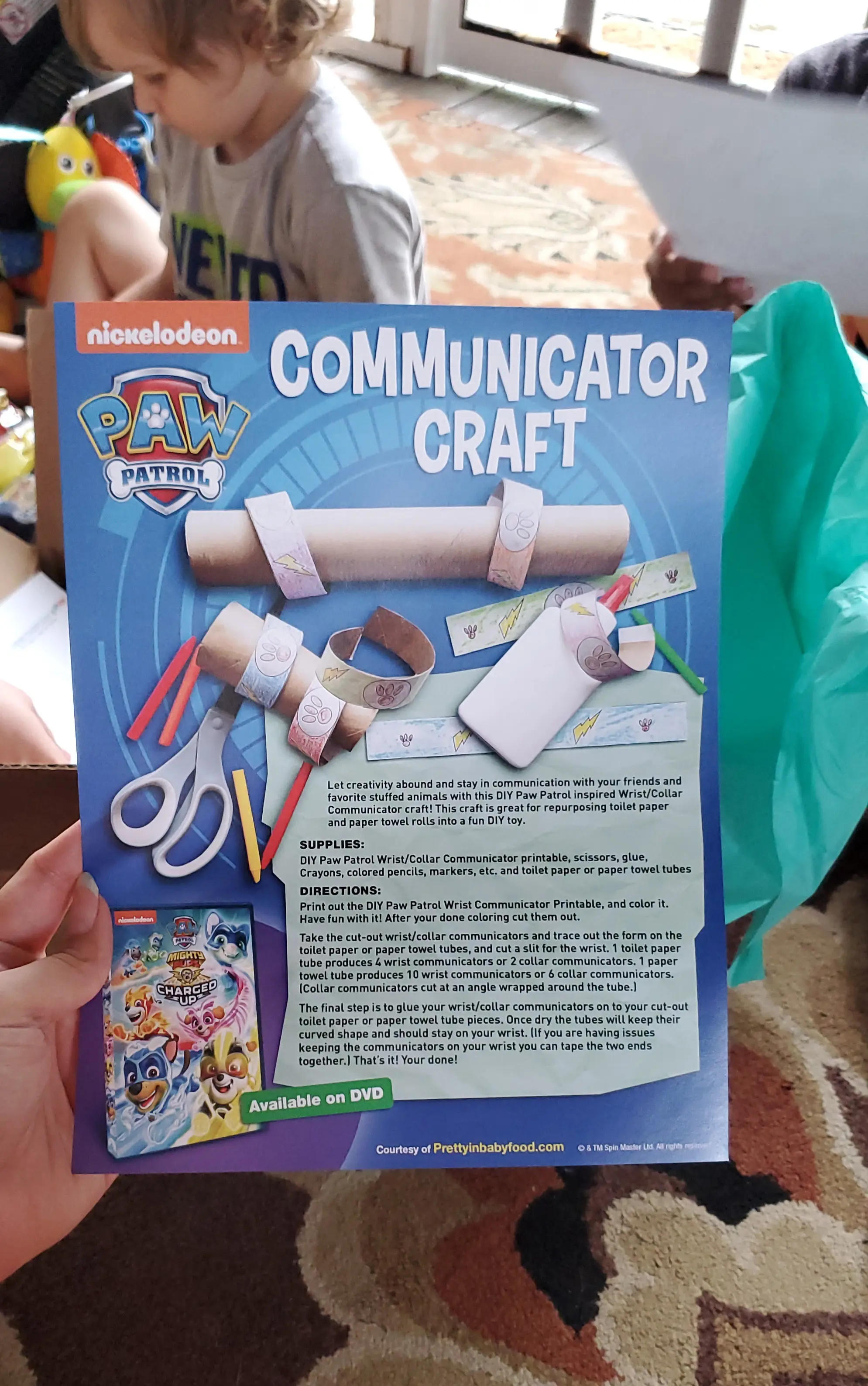 PAW Patrol: Mighty Pups Charged Up Communicator Craft. The paw-some Mighty Pups are back for next level action-packed adventures in&nbsp;PAW Patrol: Mighty Pups Charged Up. Checkout all of the fun toys and actvities we recieved in our Puptastic box today!