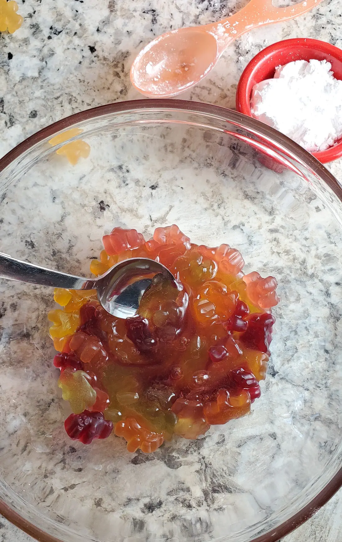 Gummy Bear Slime Stiring. Get ready for loveable bear hugs, digital culture references, life lessons, and Gummy Bear Slime!&nbsp;Stack the bears up, squish them down and make this adventurous slime that you can actually eat!