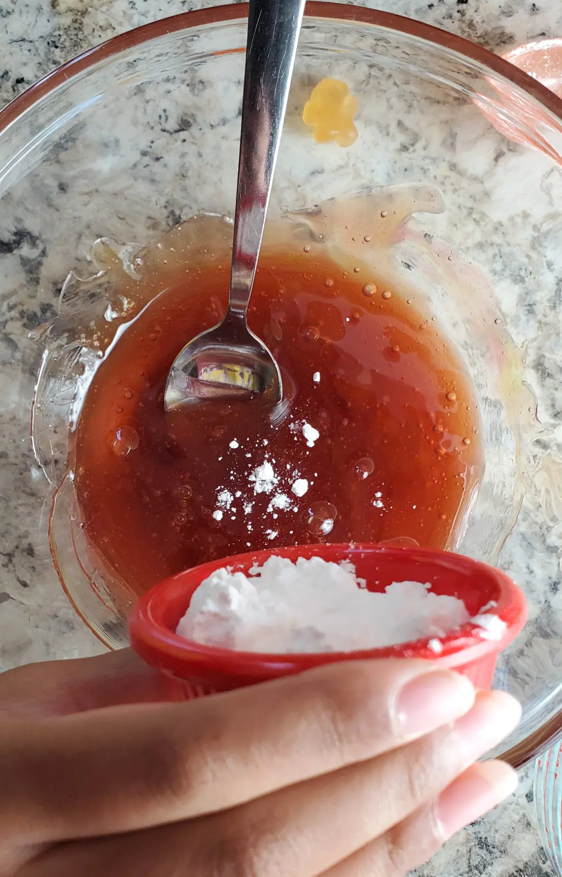 Gummy Bear Slime Add Corn Startch. Get ready for loveable bear hugs, digital culture references, life lessons, and Gummy Bear Slime!&nbsp;Stack the bears up, squish them down and make this adventurous slime that you can actually eat!