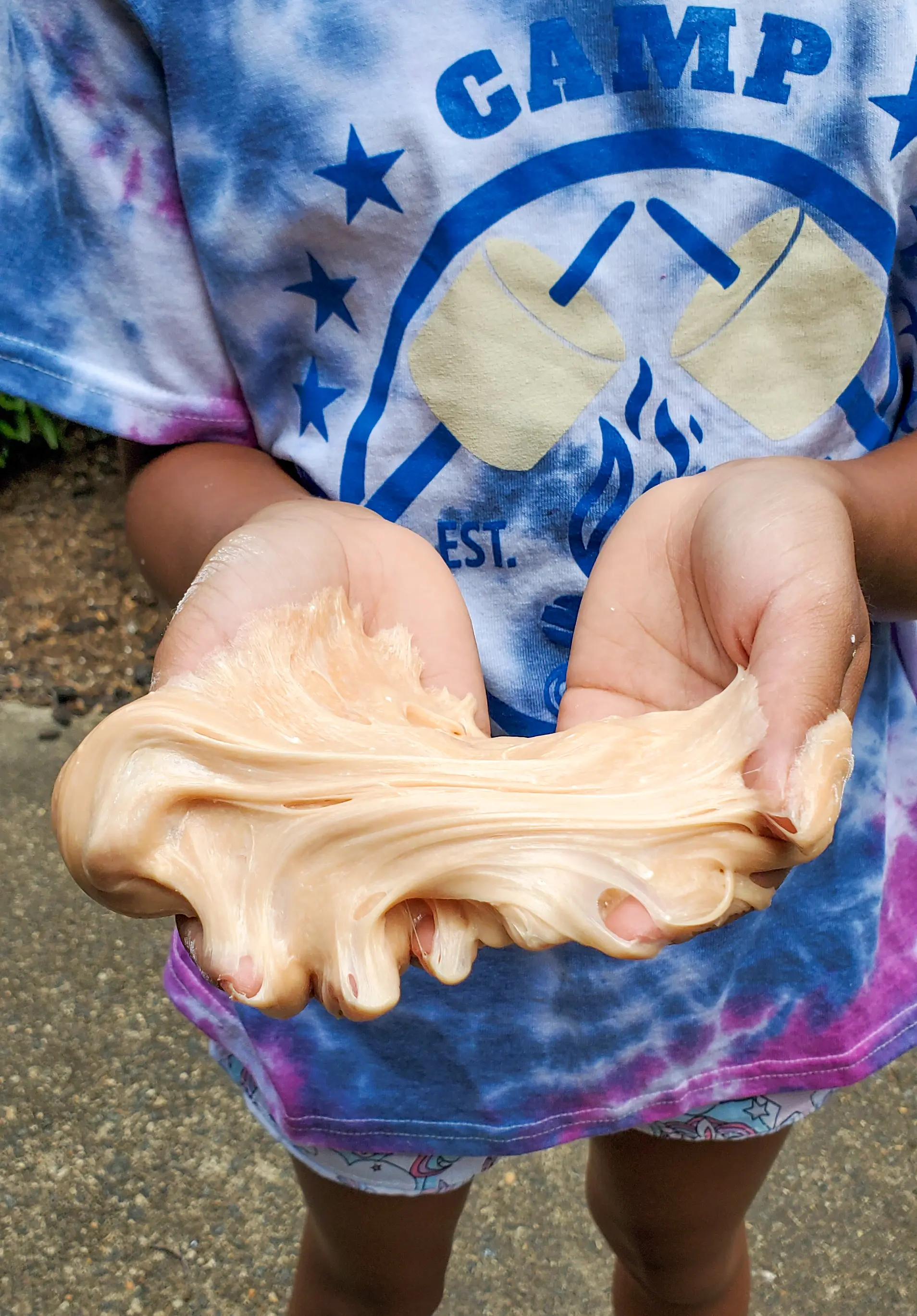 Gummy Bear Slime in Hand. Get ready for loveable bear hugs, digital culture references, life lessons, and Gummy Bear Slime!&nbsp;Stack the bears up, squish them down and make this adventurous slime that you can actually eat!
