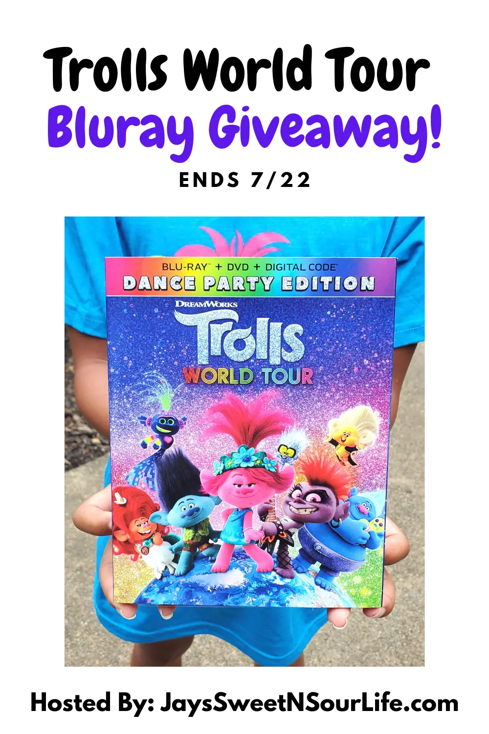 Join Poppy, Branch, and the rest of the Trolls in the all-new Dance Party Edition. Enter to win your very own copy in my Trolls World Tour Bluray Giveaway! Giveaway ends 7/22.