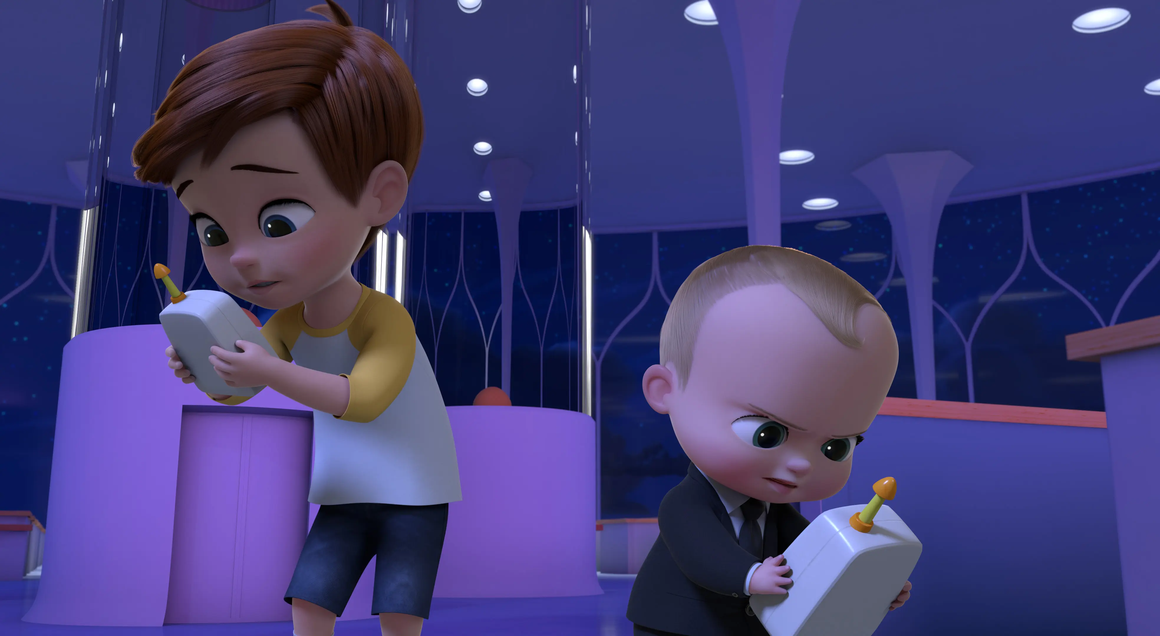 Tim and Boss Baby DreamWorks The Boss Baby: Get That Baby!. Welcome to the Baby Corp Job Simulator! Through a series of interactive (and hilarious) choices, you will fight off Boss Baby&rsquo;s villains, save Baby Corp, and discover the perfect position for the company&rsquo;s newest recruit: you! DreamWorks The Boss Baby Get That Baby! interactive special comes to Netflix on September 1st.