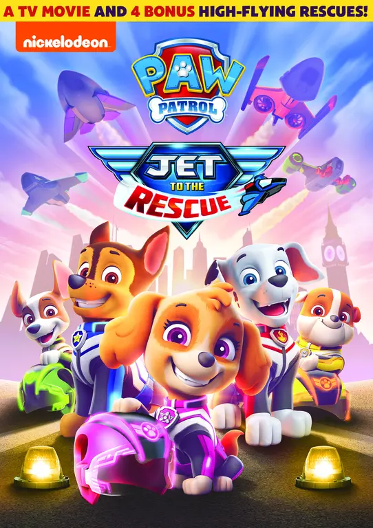 PAW Patrol: Jet to the Rescue DVD. Get ready to zoom back to Barkingburg with the pups in this all-new TV movie. When the scheming Duke of Flappington steals a powerful levitation gem from the royal castle, it&rsquo;s up to the&nbsp;PAW Patrol&nbsp;to jet to the rescue before the town is lost forever.