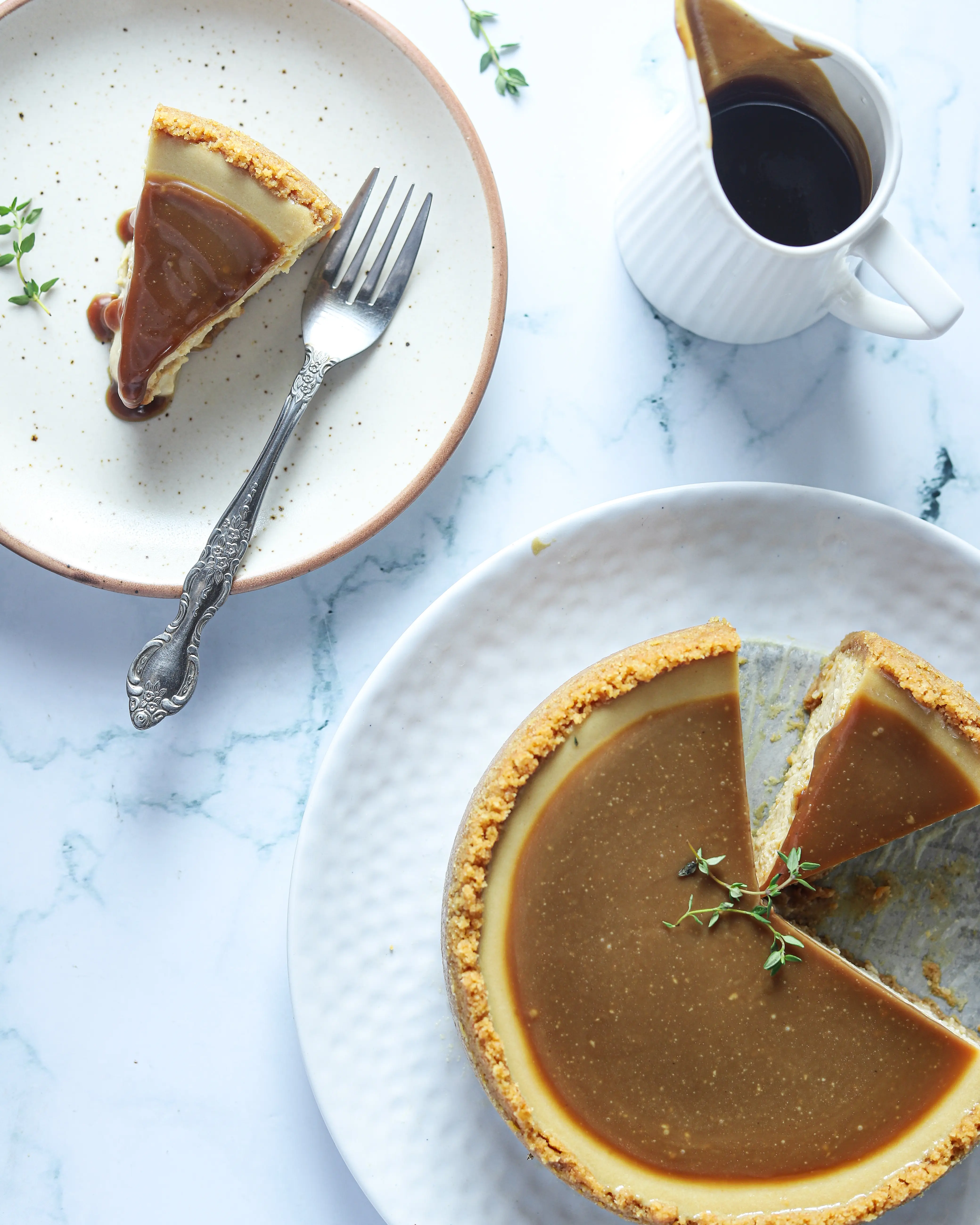 Earl Grey Cheesecake. This Earl Grey Cheesecake is a holiday favorite dessert, with a creamy texture, and delicate flavor. It has an Earl Grey tea-infused cheesecake filling and a Biscoff buttery, crisp crust. This tea-infused cheesecake is the perfect dessert for any occasion.