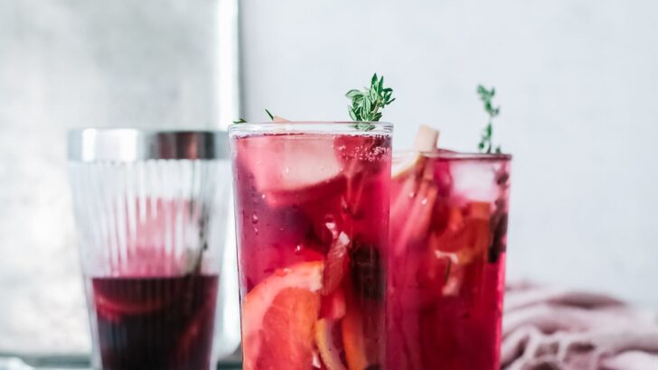 Sparkling Red Wine Sangria. Celebrate any occasion with this festive Sparkling Red Wine Sangria, made with fresh cut oranges, apples, red wine, and more! This festive fruit-infused Sparkling Sangria is an easy make-ahead cocktail that is perfect for large and small gatherings.