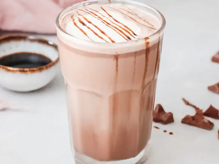 Slow Cooker Salted Caramel Hot Chocolate Served. Silky smooth, creamy and decadent, this Instant Pot Salted Caramel Hot Chocolate is an instant family favorite. Made in either the Instant Pot or Slow Cooker this festive holiday drink is perfect for any occasion.