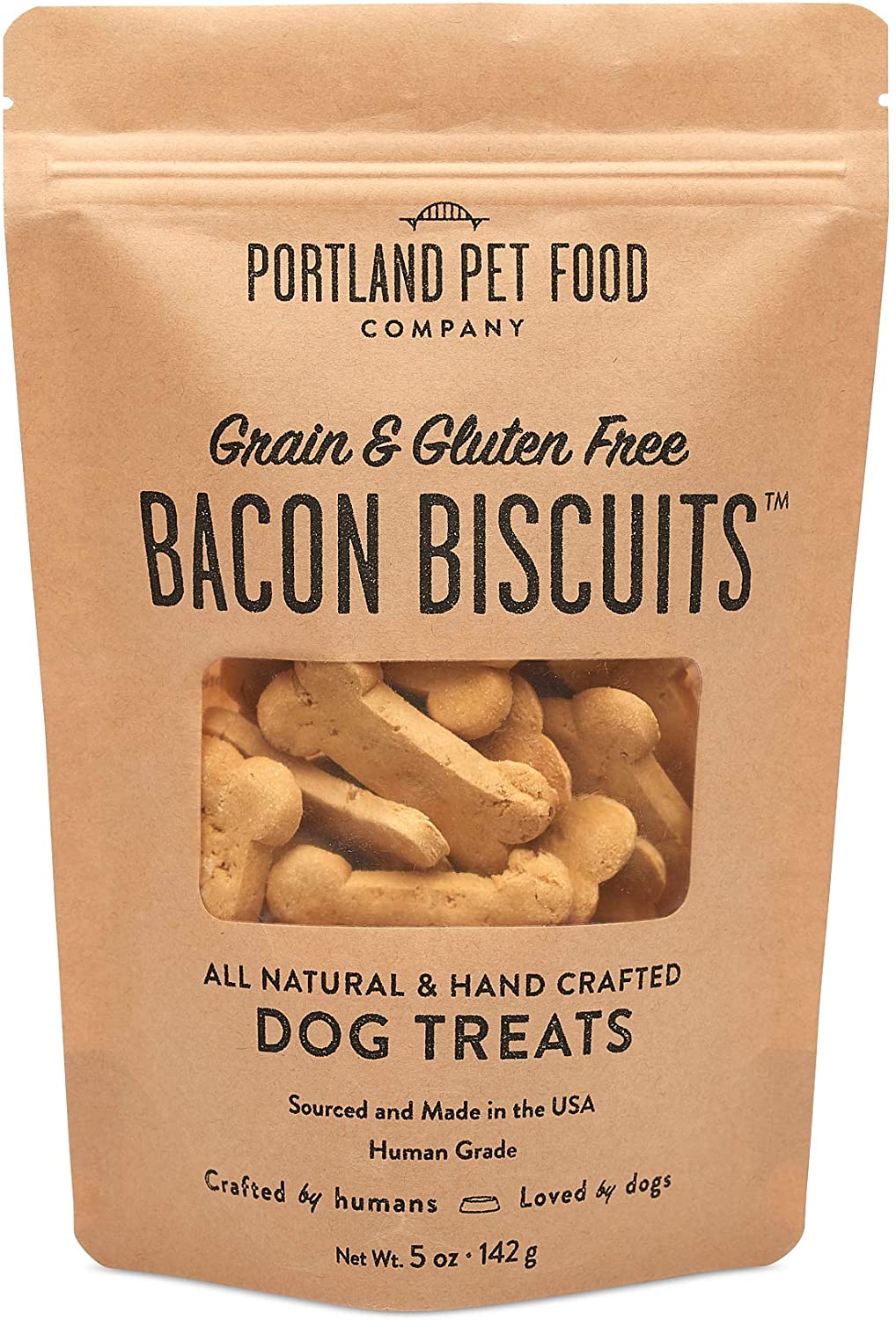 Image for Portland Pet Food Company Grain & Gluten-Free Bacon Biscuit Dog Treats