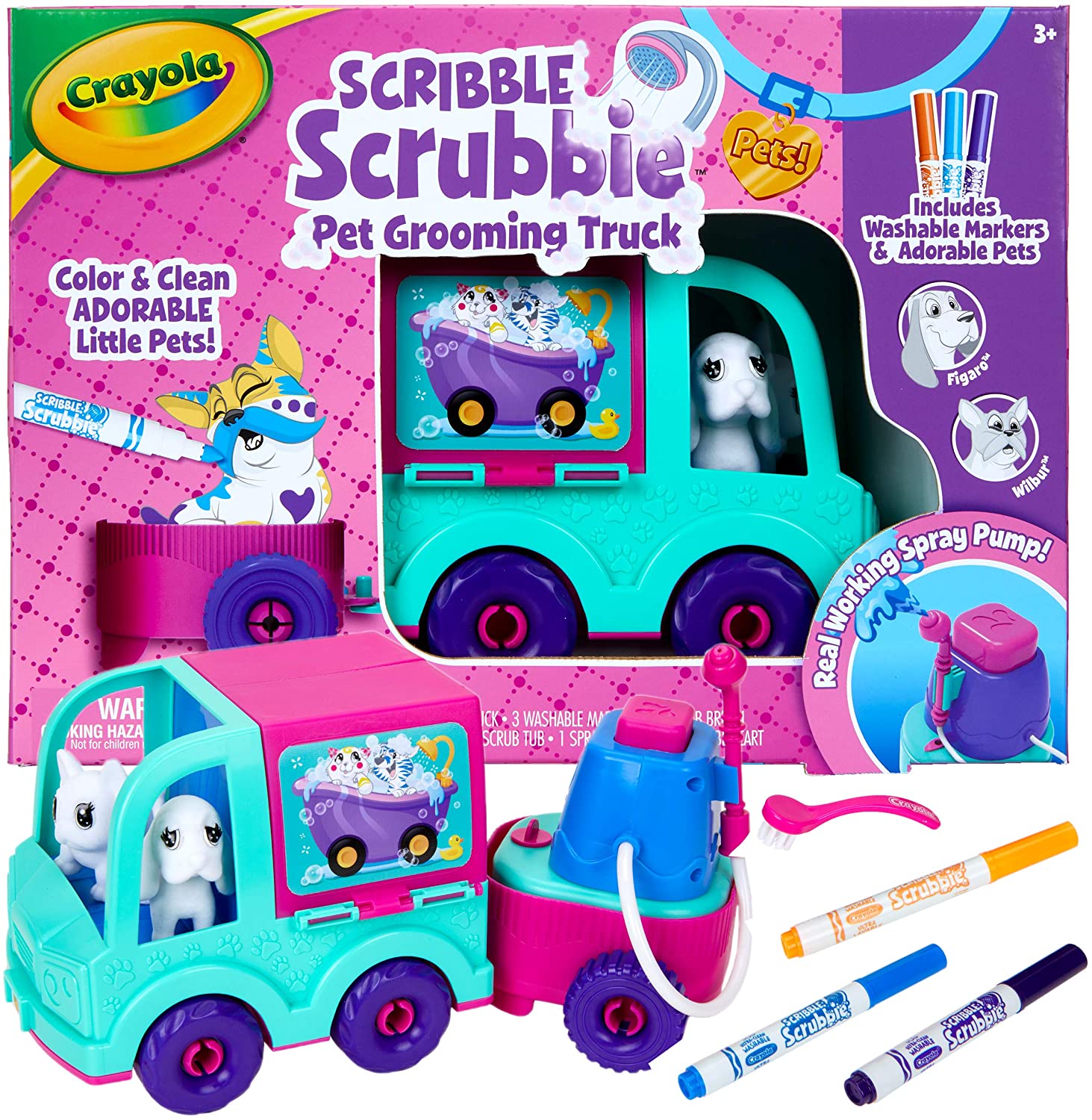 Image for Crayola Scribble Scrubbie Pets Grooming Truck