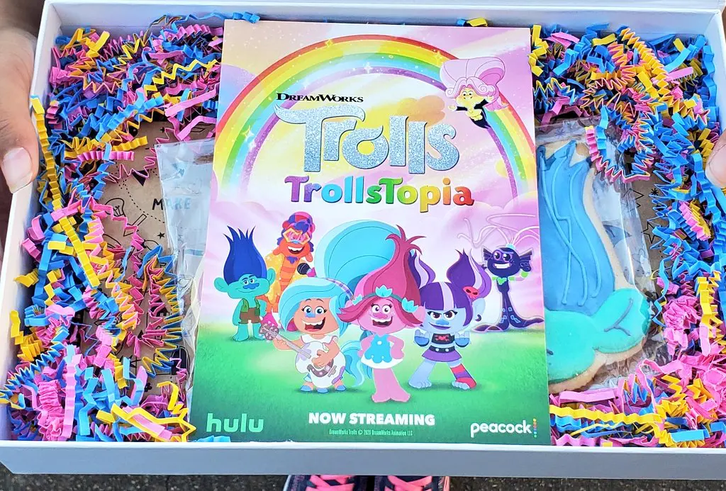 TrollsTopia Swag. Inspired by the beloved DreamWorks Animation films, TrollsTopia is the next chapter in the hair-raising adventures of the trolls. Watch the first 13-episode season streaming exclusively on Peacock and Hulu today!