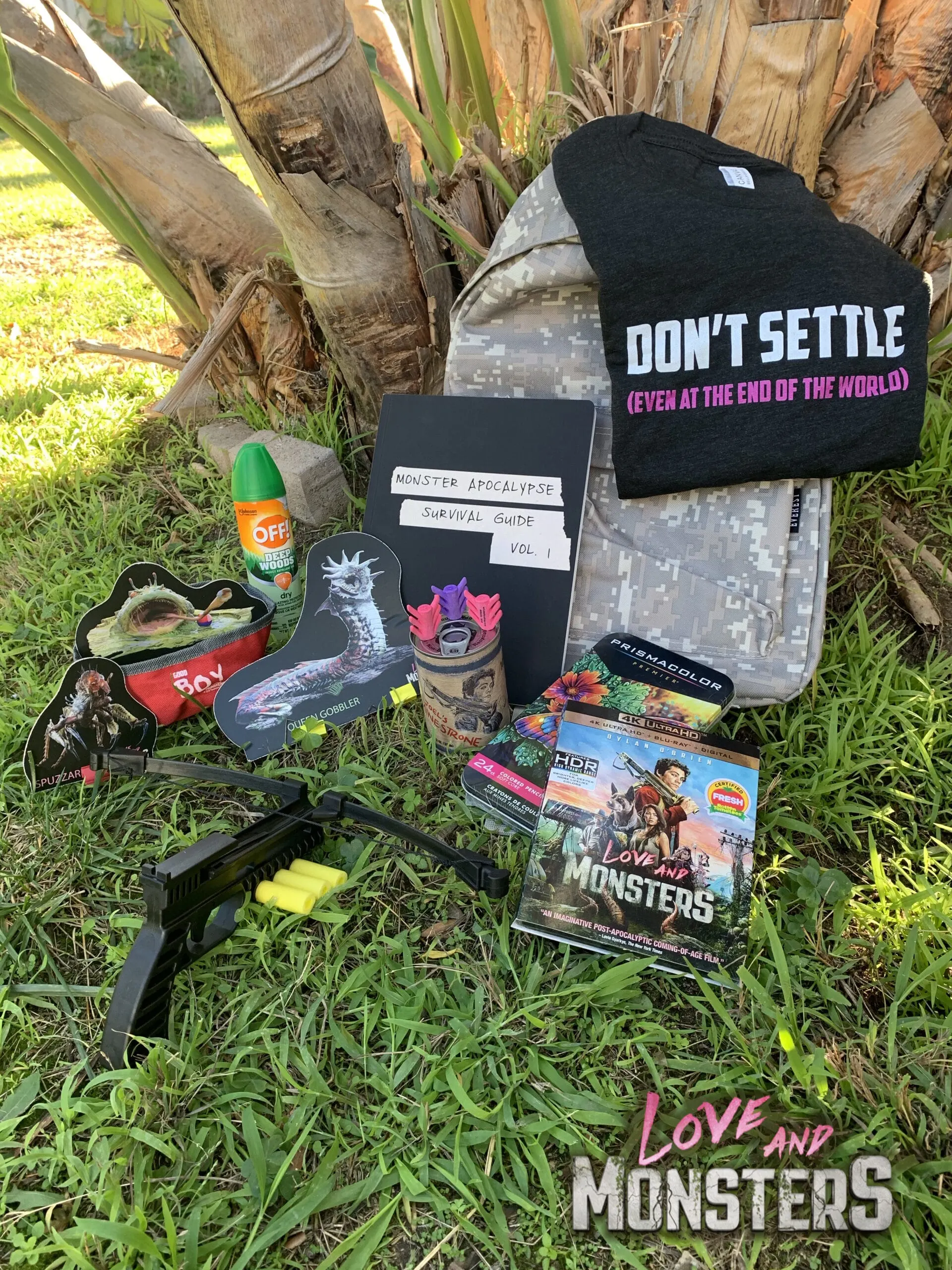 Love and Monsters Survival Kit Giveaway. First love can be tough, and giant monsters taking over the Earth doesn't exactly make it easier. Dylan O'Brien stars in Paramount Pictures Love and Monsters, now available on Digital, Premium VOD, and DVD. Enter to win your very own Love and Monsters Survival Kit below, hurry though, the giveaway closes January 11th, 2020.