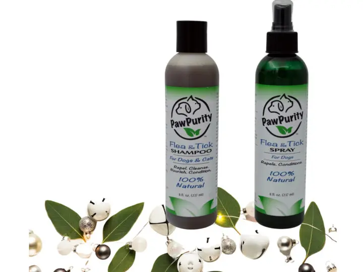 Image for PawPurity Flea & Tick Shampoo and Spray Holiday Gift Set for Dogs