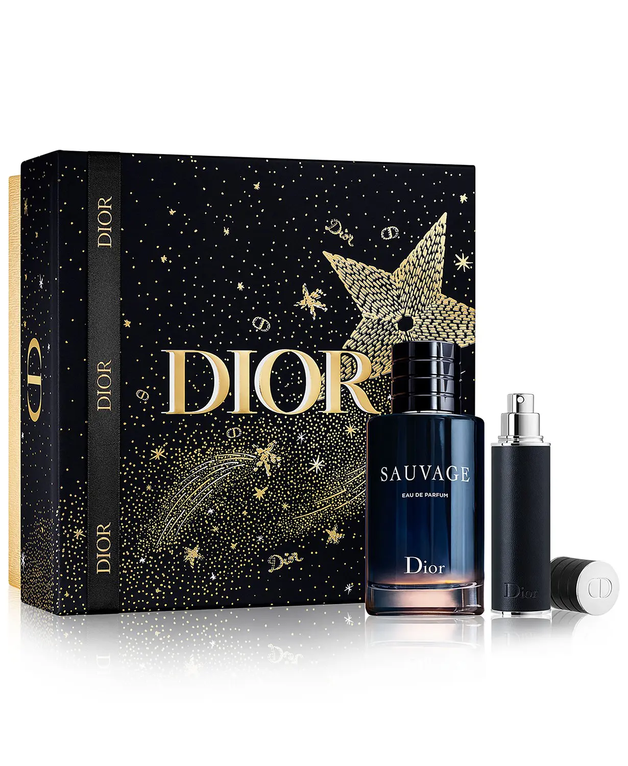 This holiday, dress your gift in Dior with this festive fragrance gift set.