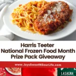 Skip the stress of figuring out what to eat with help from Harris Teeter. They offer frozen food products from Michael Angelo's, Rao's&reg;, and Birds Eye&reg; to name a few, that help make mealtime easy peasy. Enter to win in my Harris Teeter National Frozen Food Month Prize Pack Giveaway where the Prize Pack is worth over $125! Did I mention there are 3 winners? Ends 4/3