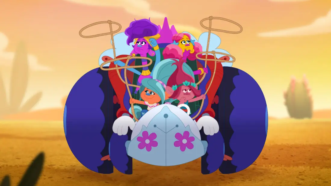 DreamWorks TrollsTopia Season Two shimmies onto Peacocktv and Hulu Today! Get ready for more glitter, glee and harmony with all 6 all-new episodes of DreamWorks TrollsTopia!
