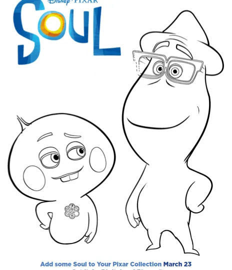Love the movie Soul? Grab these free Disney Pixar SOUL printable activity pages. Featuring a SOUL-themed coloring page and word find.