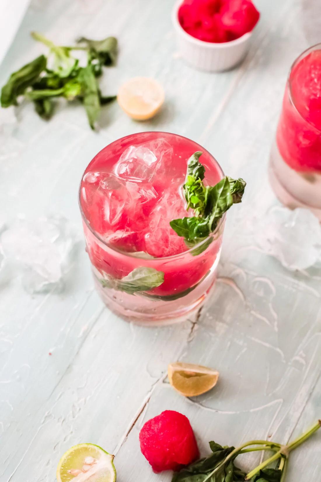 Enjoy this refreshing Sparkling Watermelon Juice on a hot summer day. Made with fresh ingredients, including watermelon and basil leaves, It's the perfect summer drink.