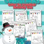 These free Christmas Color By Numbers Printables are loads of fun for all ages. Grab these fun and festive printables for your next Holiday party.