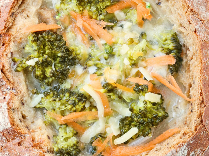 Enjoy the ultimate comfort food with this creamy Broccoli and Cheese Soup. This easy soup recipe is perfect as a cozy fall soup recipe or a hearty winter soup recipe that the whole family will love.